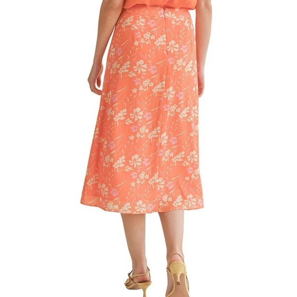 Sage The LabelAurora Floral Side Slit Midi Skirt - Picture 2 of 8